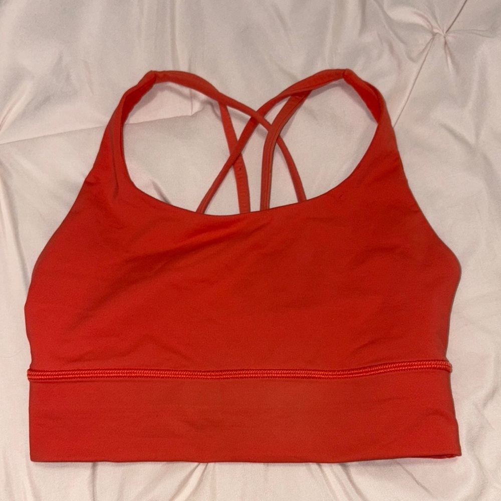 Lululemon Energy Bra Size 4 Tomato Red